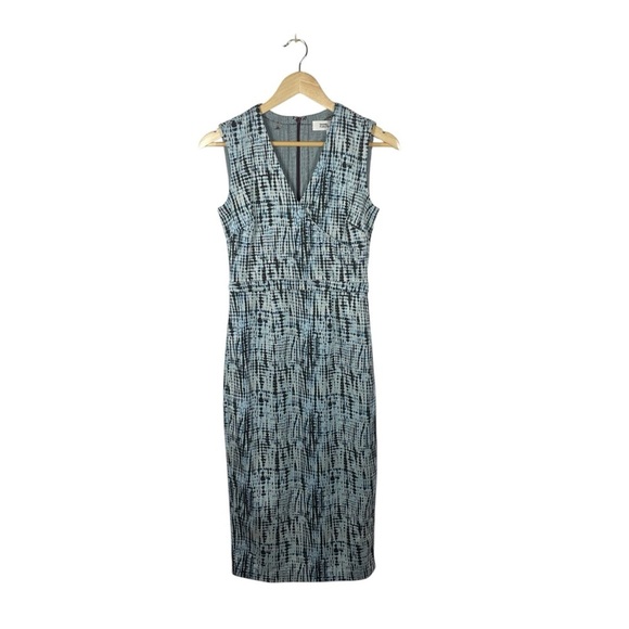 NEW Diane Von Furstenberg Anissa Sheath Midi Jacquard Business Dress Size 0 - Picture 12 of 16